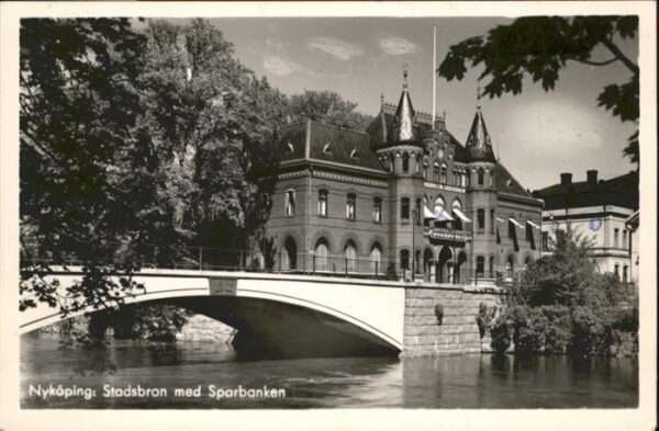 Nykoeping Stadsbron med Sparbanken