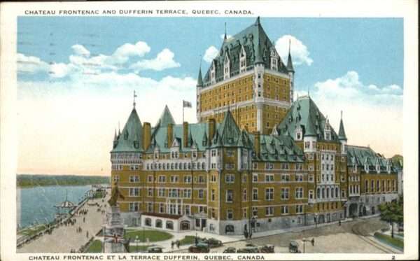 Quebec Chateau Frontenac Terrace Dufferin