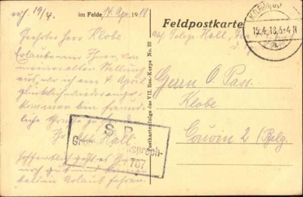 Neuflize Schloß Feldpost – Bild 2