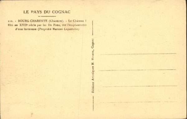 Cognac Charente Chateau de Bourg Charente – Bild 2