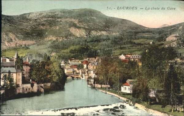 Lourdes Hautes Pyrenees La Chute du Gave