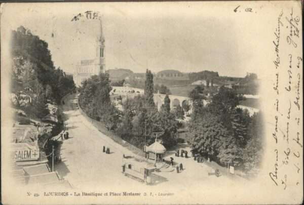 Lourdes Hautes Pyrenees La Basilique Place Merlarre
