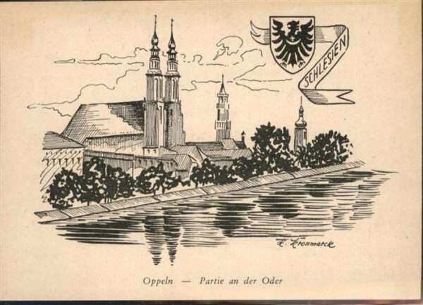 Oppeln Oberschlesien Opole Schlesien Partie an Oder