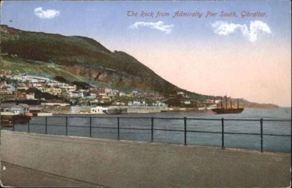 Gibraltar Rock from Admiralty Pier Schiff