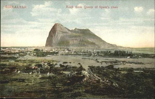 Gibraltar Rock from Queen of Spains chair