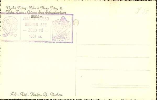 Hohe Tatra Grüner See Schwalbenturm – Bild 2
