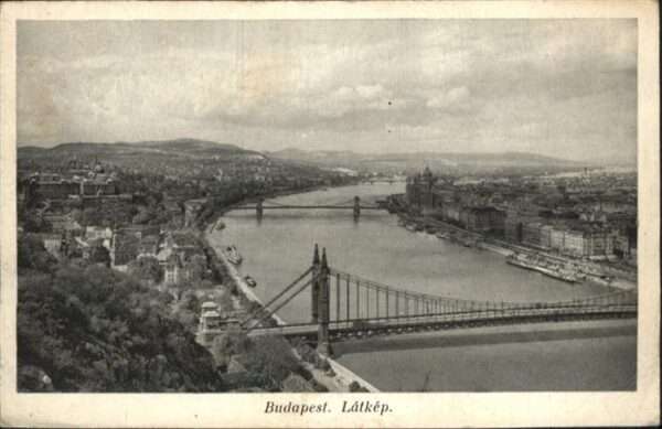 Budapest Brücke Latkep