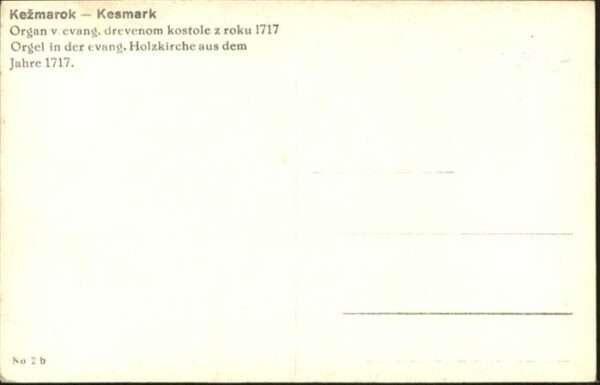 Kezmarok Orgel Holz Kirche Kesmark – Bild 2