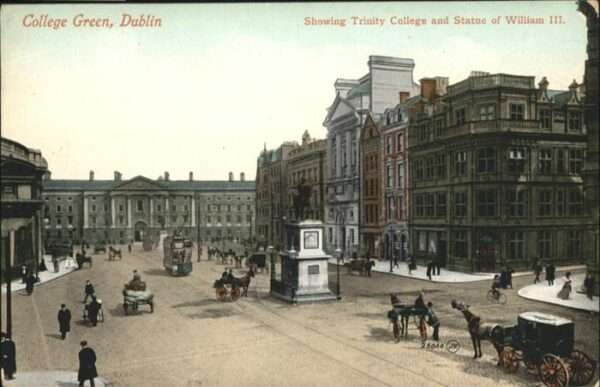 Dublin Ireland College Green Strassenbahn Kutsche