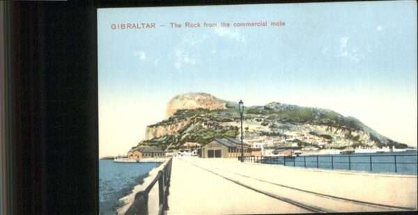 Gibraltar Rock from commercial mole