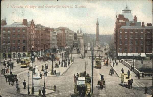 Dublin Ireland Connell Bridge Sackville Street Strasse