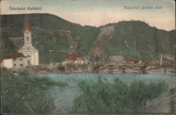 Rahorol Tisza hid javitas alatt Brücke