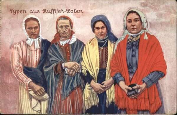 Polen Russisch-Polen Tracht