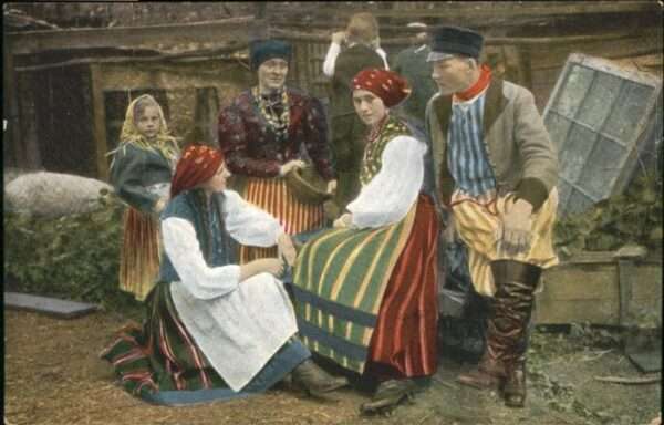 Polen Russisch-Polen Trachten