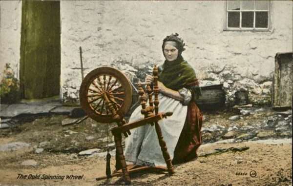 Spinnen Handwerk Spindel Tracht
