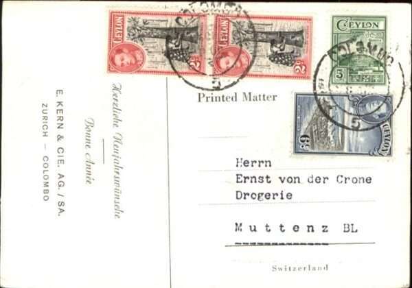 Tiere Wagen E. Kern & Co. Colombo – Bild 2