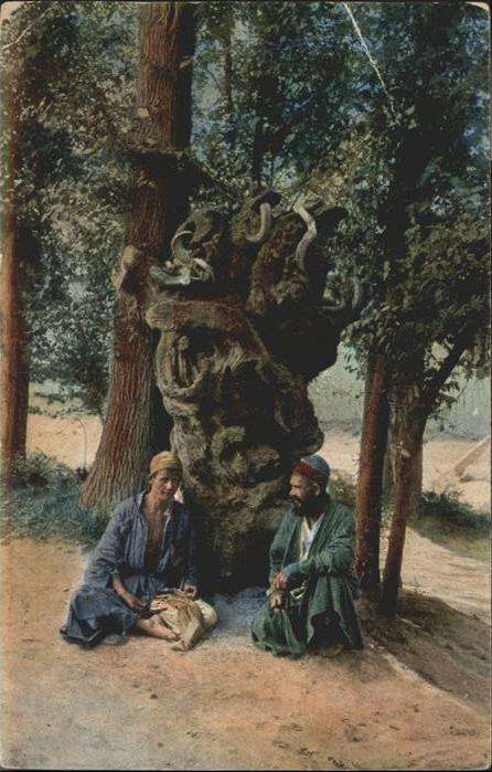 Typen Russen Zentral-Asien Baum