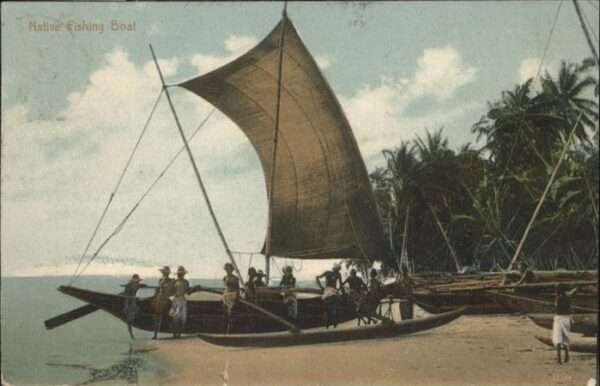 Fischerei Native Fishing Boat Ceylon