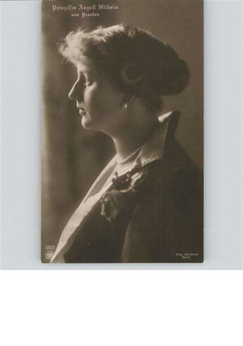 Adel Preussen Prinzessin August Wilhelm