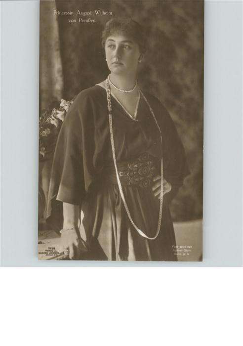 Adel Preussen Prinzessin August Wilhelm