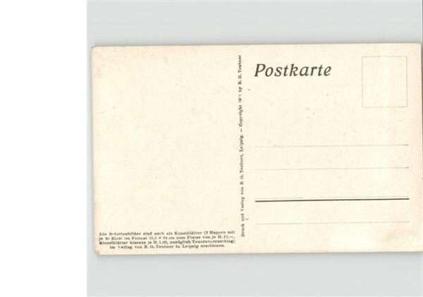 Scherenschnitt Schattenbildkarte Künstler Diefenbach – Bild 2