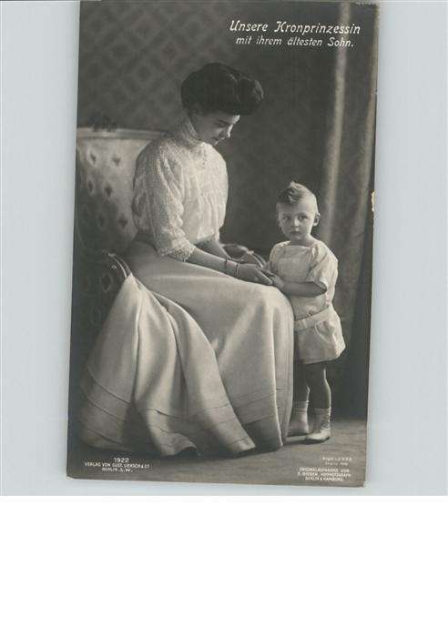 Adel Preussen Kronprinzessin Cecilie Prinz Kind