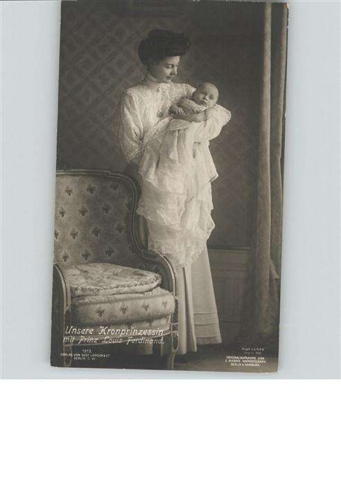 Adel Preussen Kronprinzessin Cecilie Prinz Louis Ferd