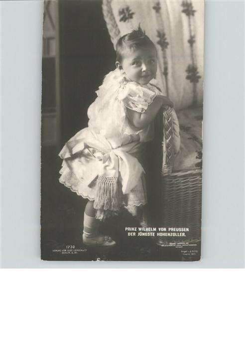 Adel Preussen Prinz Wilhelm Kind