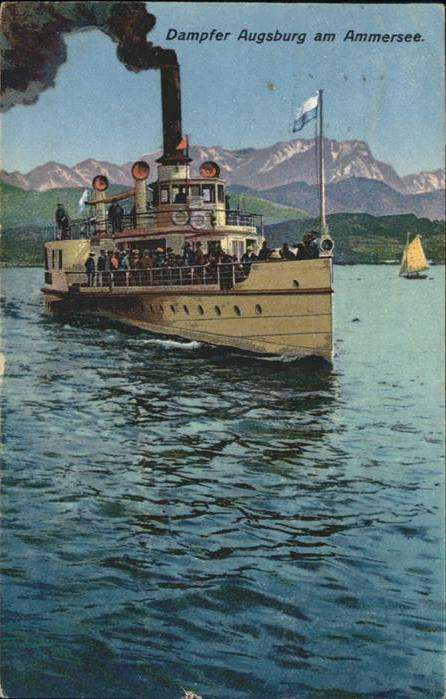 Dampfer Binnenschifffahrt Dampfer Augsburg Ammersee
