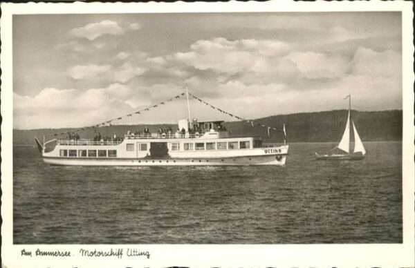 Dampfer Binnenschifffahrt Ammersee Motorschiff Utting