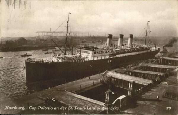 Dampfer Oceanliner Hamburg Cap Polonio St Pauli Landungsbr