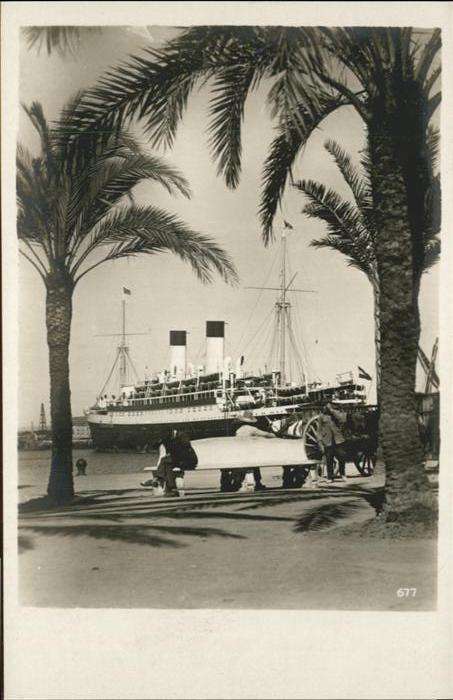 Dampfer Oceanliner Tunesien Afrikanische Küste