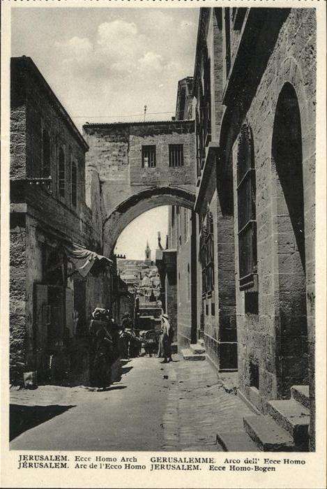 Jerusalem Yerushalayim Ecce Homo Bogen