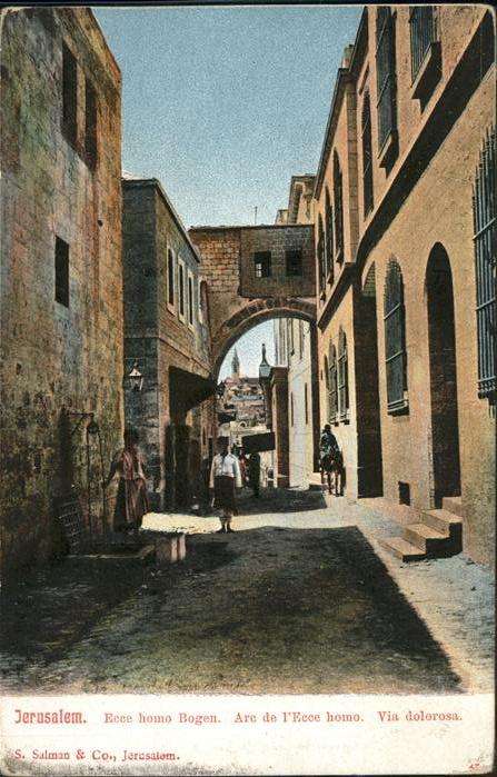 Jerusalem Yerushalayim Ecce homo Bogen Esel