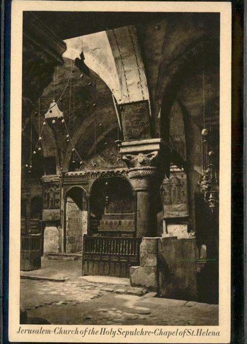 Jerusalem Yerushalayim Church of Holy Sepulchre Chapel of St H