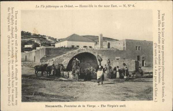 Nazareth Illit Fontaine Vierge Esel