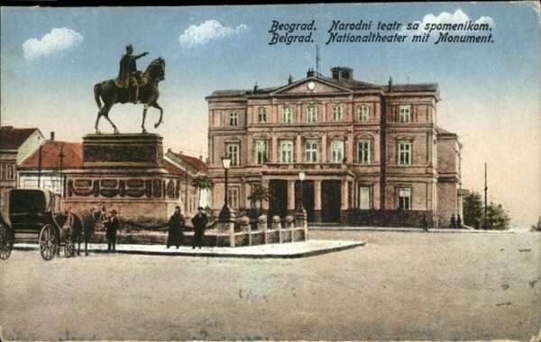 Belgrad Serbien Nationaltheater
Monument