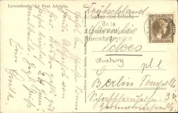 LUXEMBOURG  Luxemburg Pont Adolphe – Bild 2