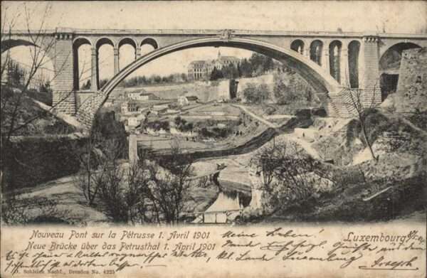 LUXEMBOURG  Luxemburg Nouveau Pont sur la Petrusse