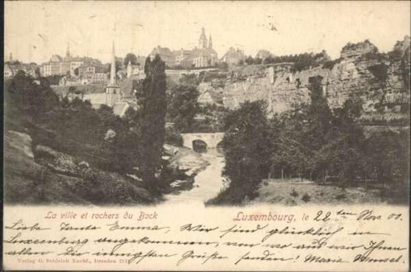 LUXEMBOURG  Luxemburg Bockfelsen