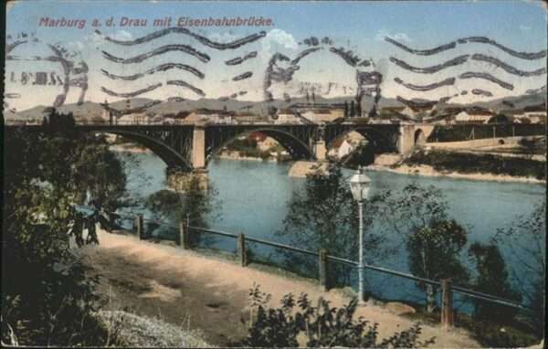 Marburg Drau Maribor Eisenbahnbrücke
