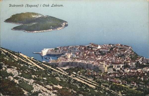 Dubrovnik Ragusa Vista generale al mare
