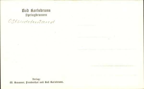 Bad Karlsbrunn Tschechien Springbrunnen – Bild 2