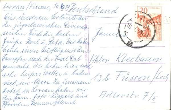 Rab Kroatien Hotel Beograd Segelboot – Bild 2