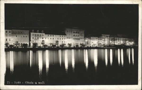 Gradac Obala bei Nacht