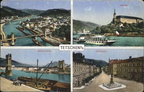 Tetschen-Bodenbach Boehmen Kettenbrücke
Schulplatz
