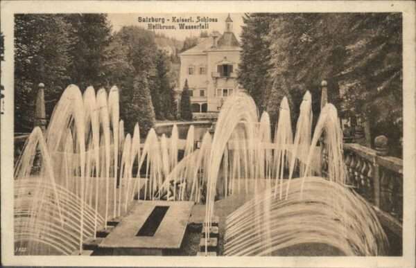 Salzburg Oesterreich Schloss Wasserfall