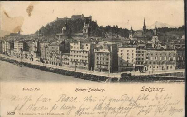 Salzburg Oesterreich Hohen-Salzburg Rudolfs-Kai