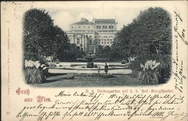 Wien Volksgarten Burgtheater