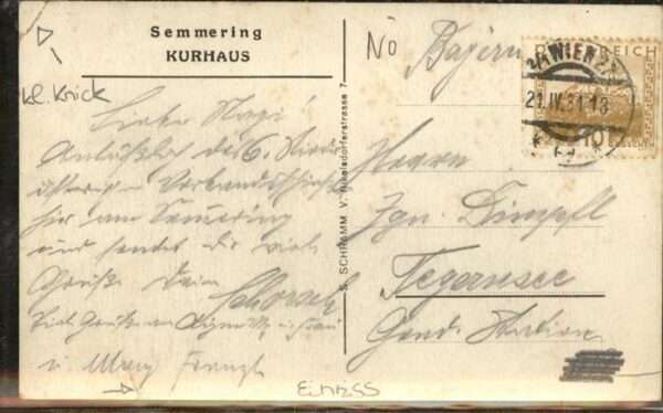 Semmering Niederoesterreich Kurhaus – Bild 2